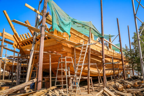 Boat building Sur Oman