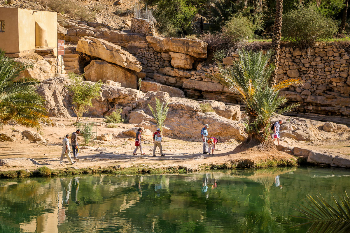 Picnic at Wadi Bani Khalid Oman