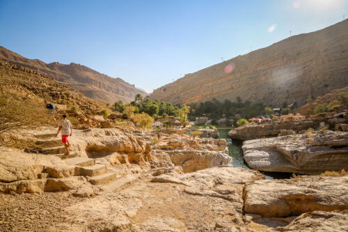 top of Wadi Bani Khalid