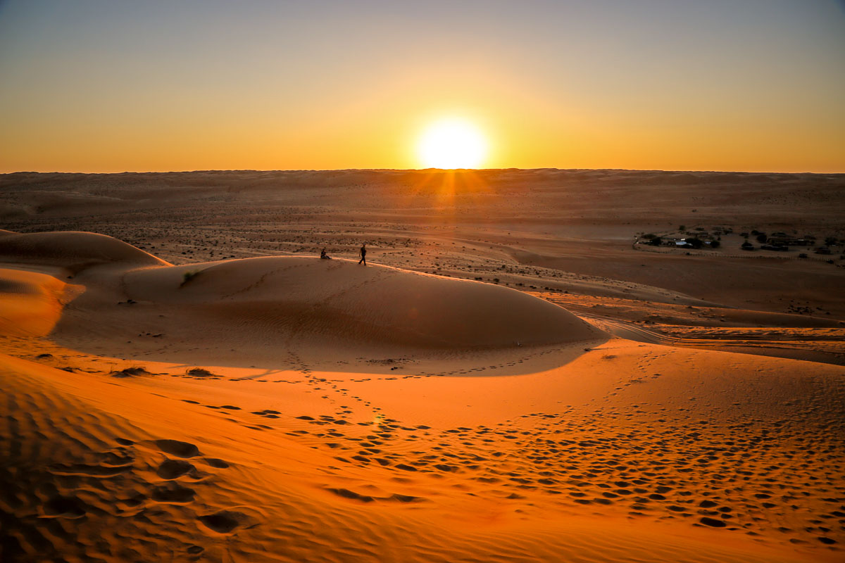 Watching the Sun set Canvas Club Oman