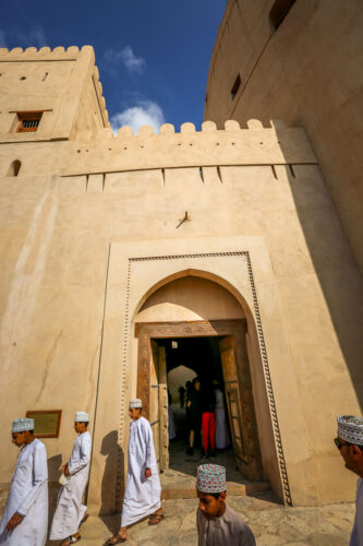 entrance to Nizwa Fort Oman