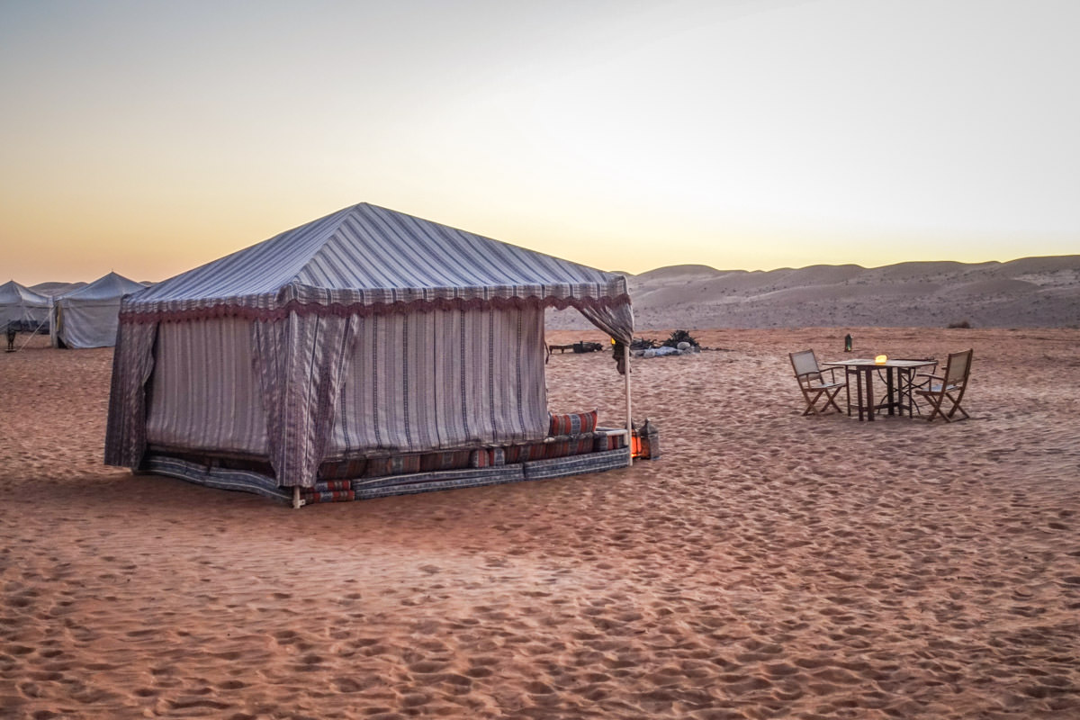 Canvas Club Private Tent Camp Wahiba Sands camp