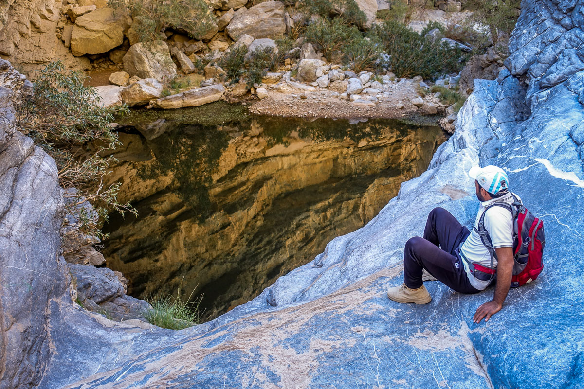 canyon hike Alila Jabal Akhdar