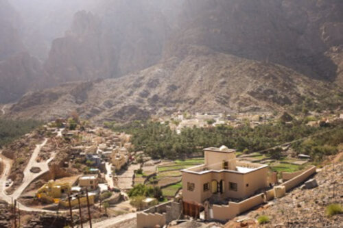 Oman Mountain Road villages