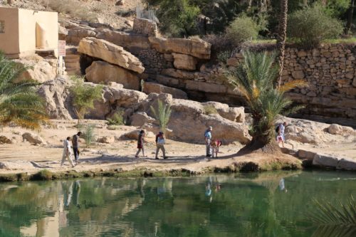 Wadi Bani Khalid tourists