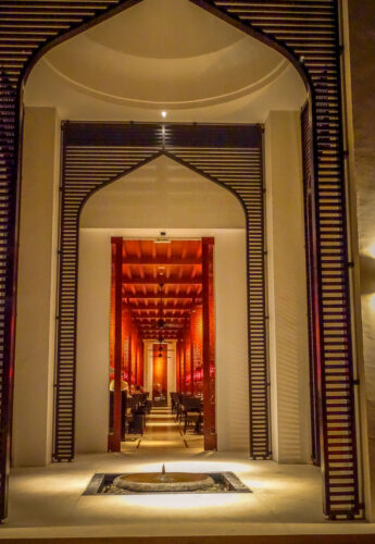 The Chedi Muscat restaurant arches