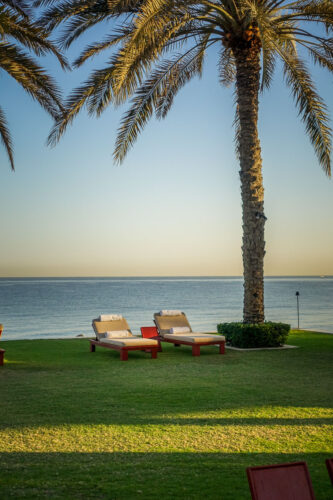 View of beach Chedi Muscat