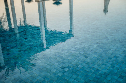 Chedi Muscat pool tile detail