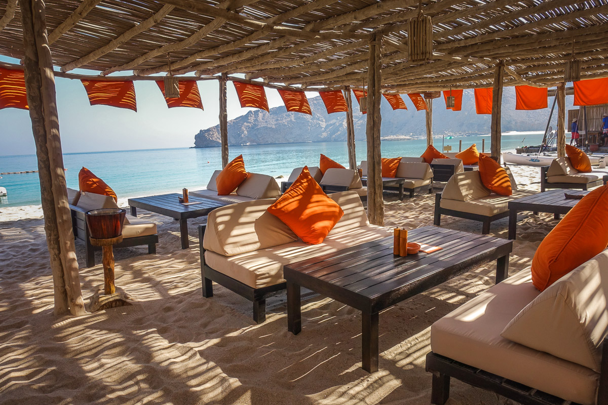 Six Senses Zighy Bay beach restaurant