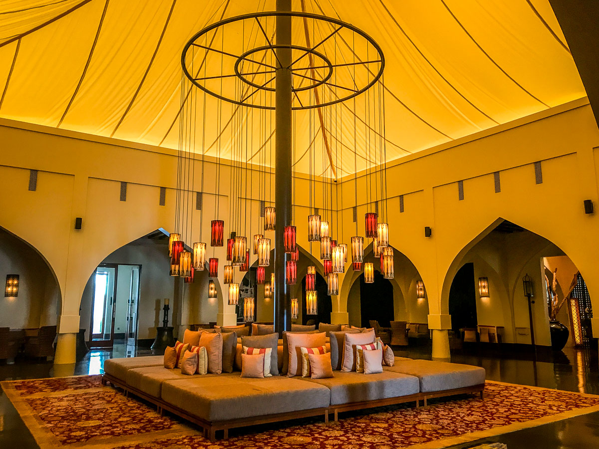 The Chedi Muscat lobby