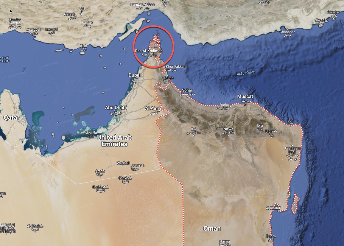 Oman satellite map