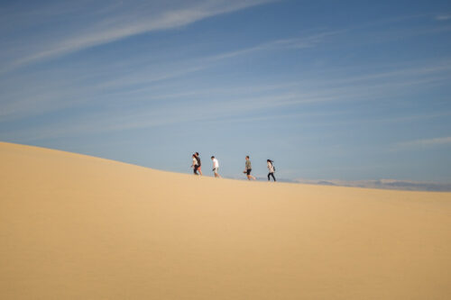 People walking Dune du Pilat
