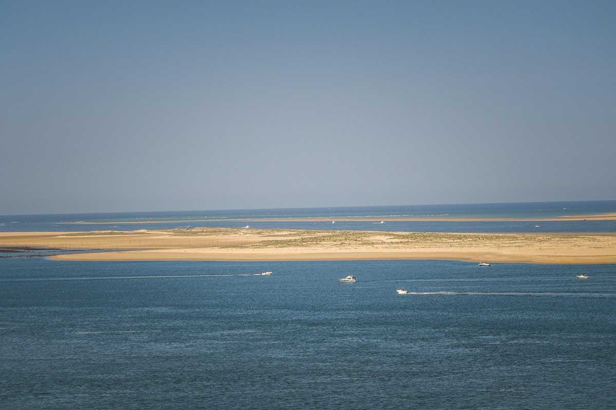 Boats in bay Dune du Pilat