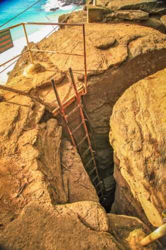 Praia do Sancho ladder opening