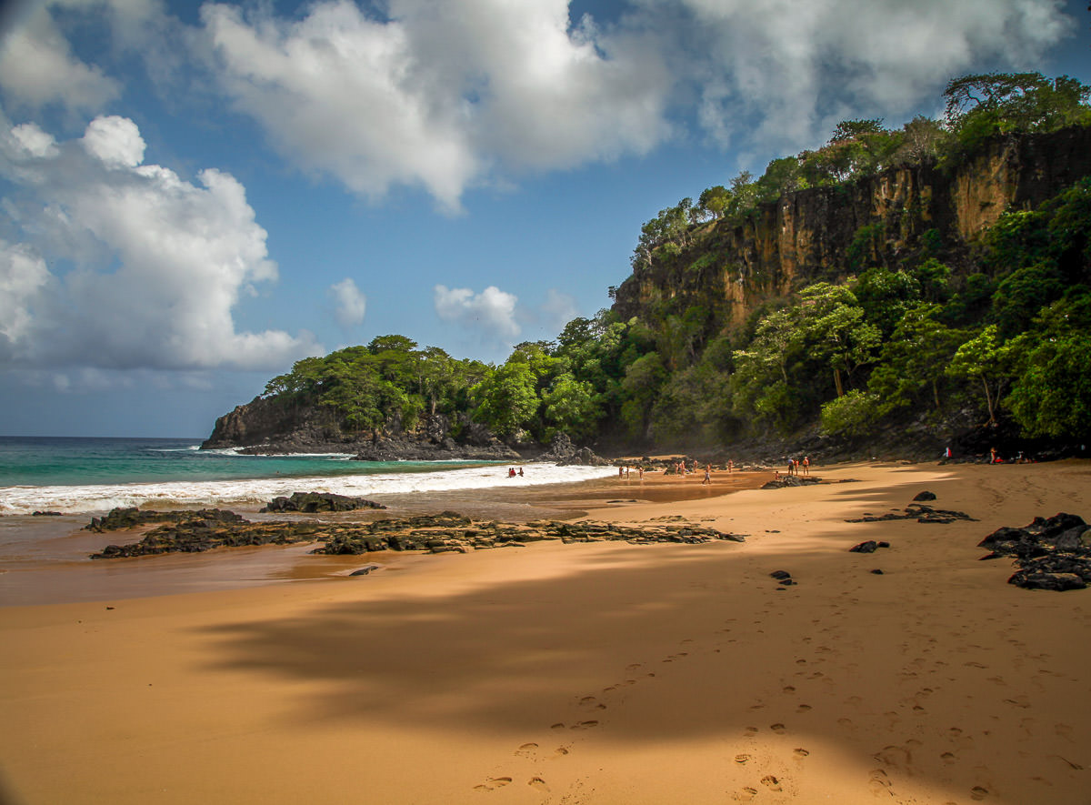 view from Praia do Sancho Fernando de Noronha