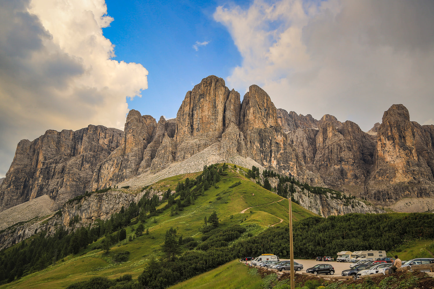 top of Passo Gardena