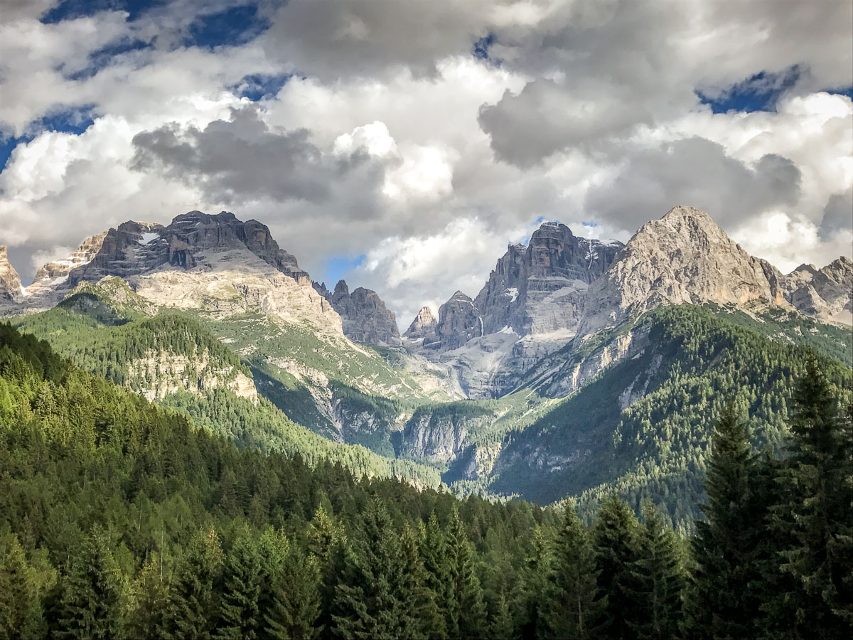 best view from Biohotel Hermitage best hotel Brenta Dolomites