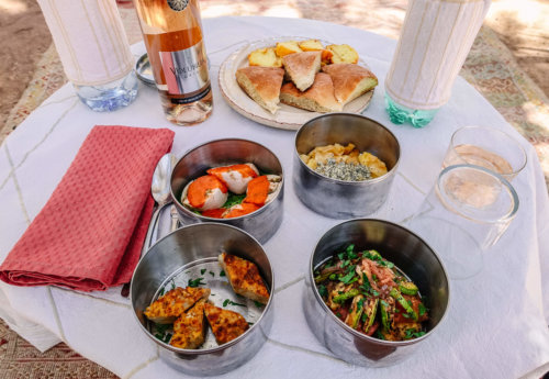 Dar Ahlam picnic lunch spread