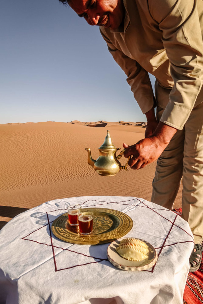 Berber welcome tea Dar Ahlam