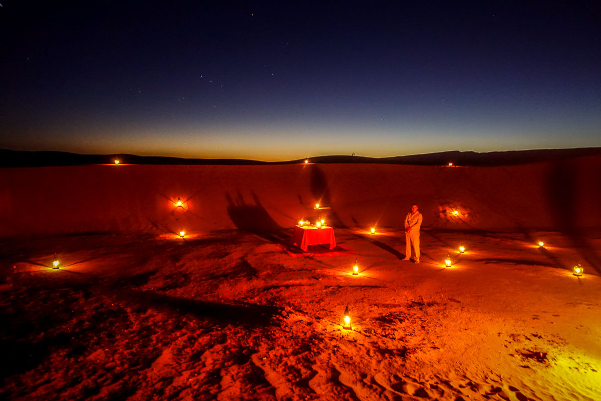 Dar Ahlam dinner under desert stars