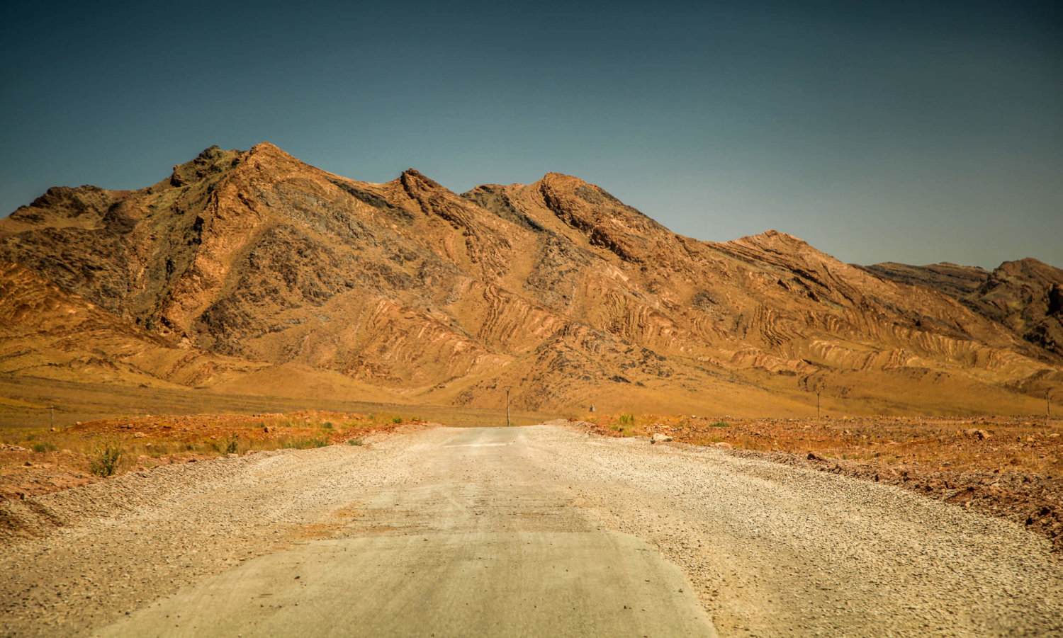 Road from Ouarzzazate to Sahara