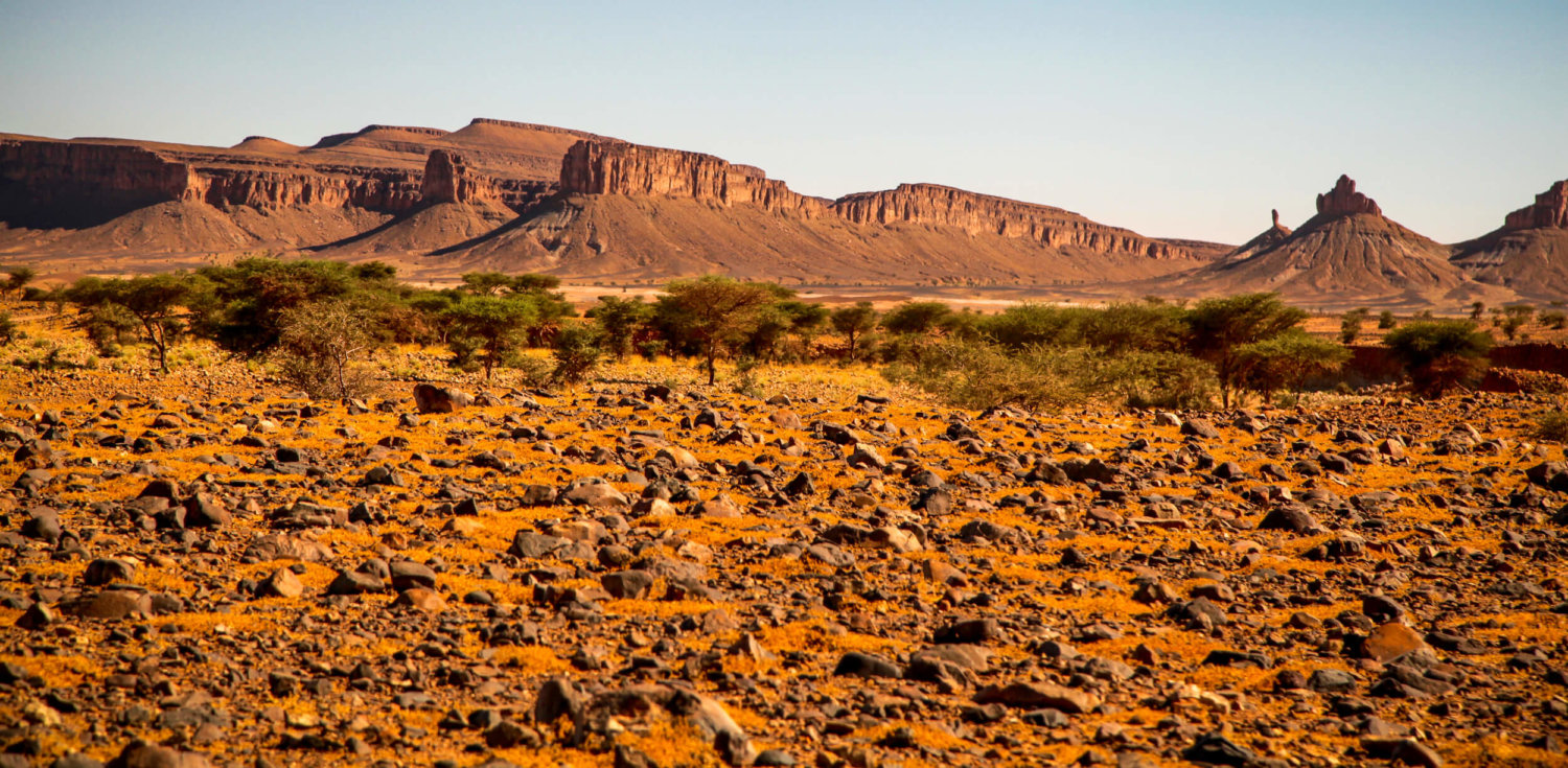 desert landscape route 9 Morocco