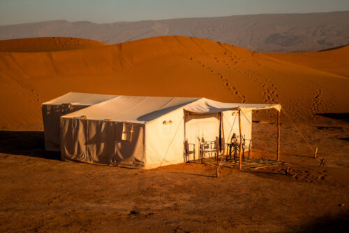 Dar Ahlam desert camp tent