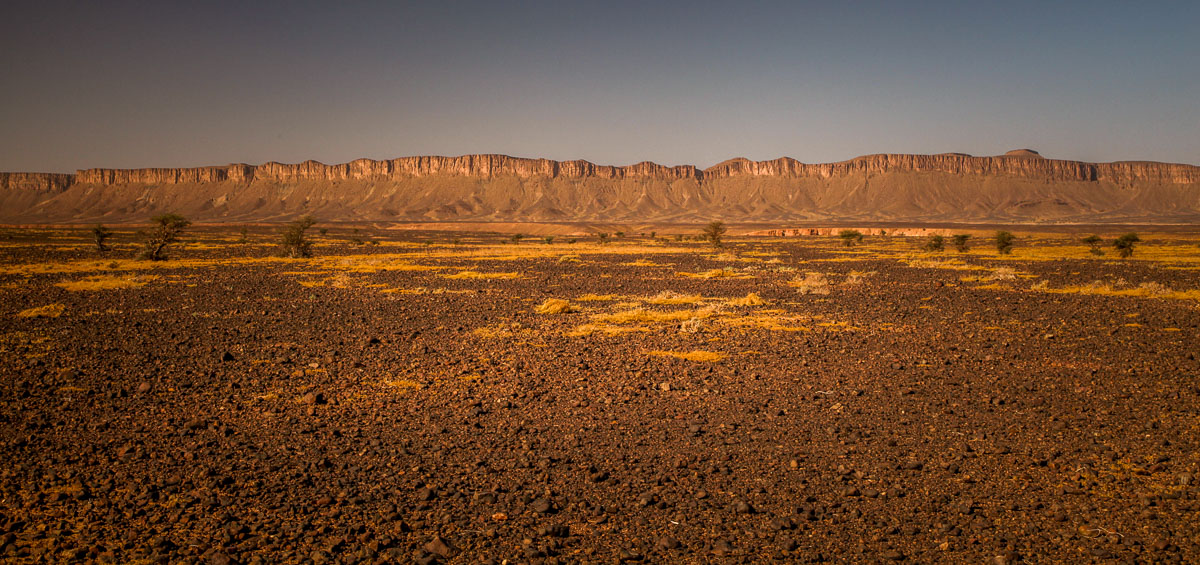 Landscape on Road to the Sahara