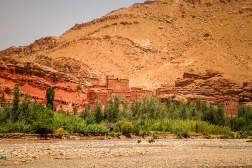 Village by river Skoura