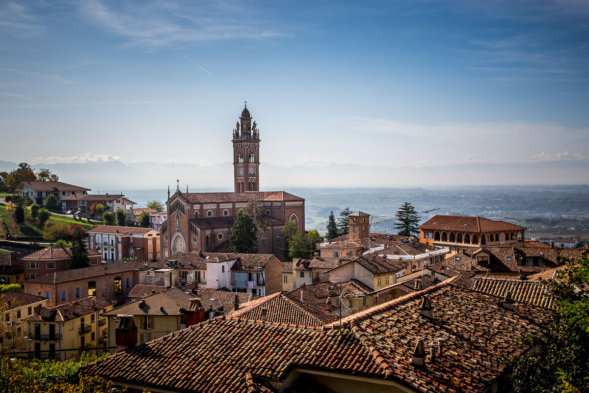 View of Monforte d'Alba Piemonte 