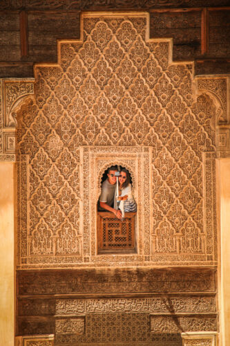 Madrasa Ben Youssef window selfie