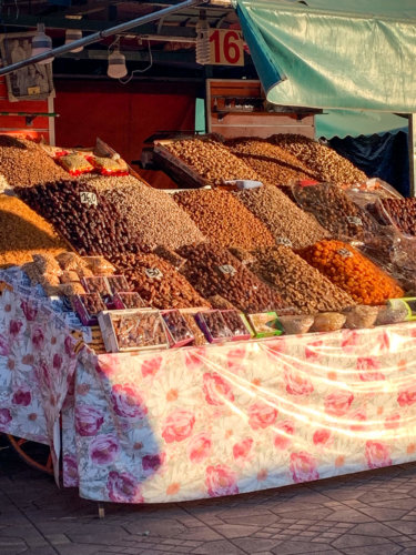 Marrakech Medina spice display