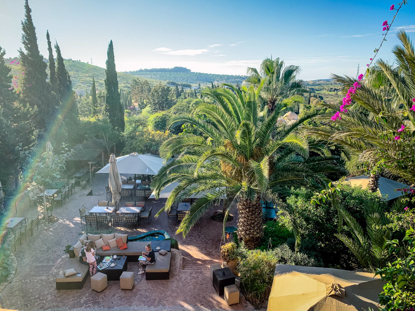 Le Jardin des Douars garden view