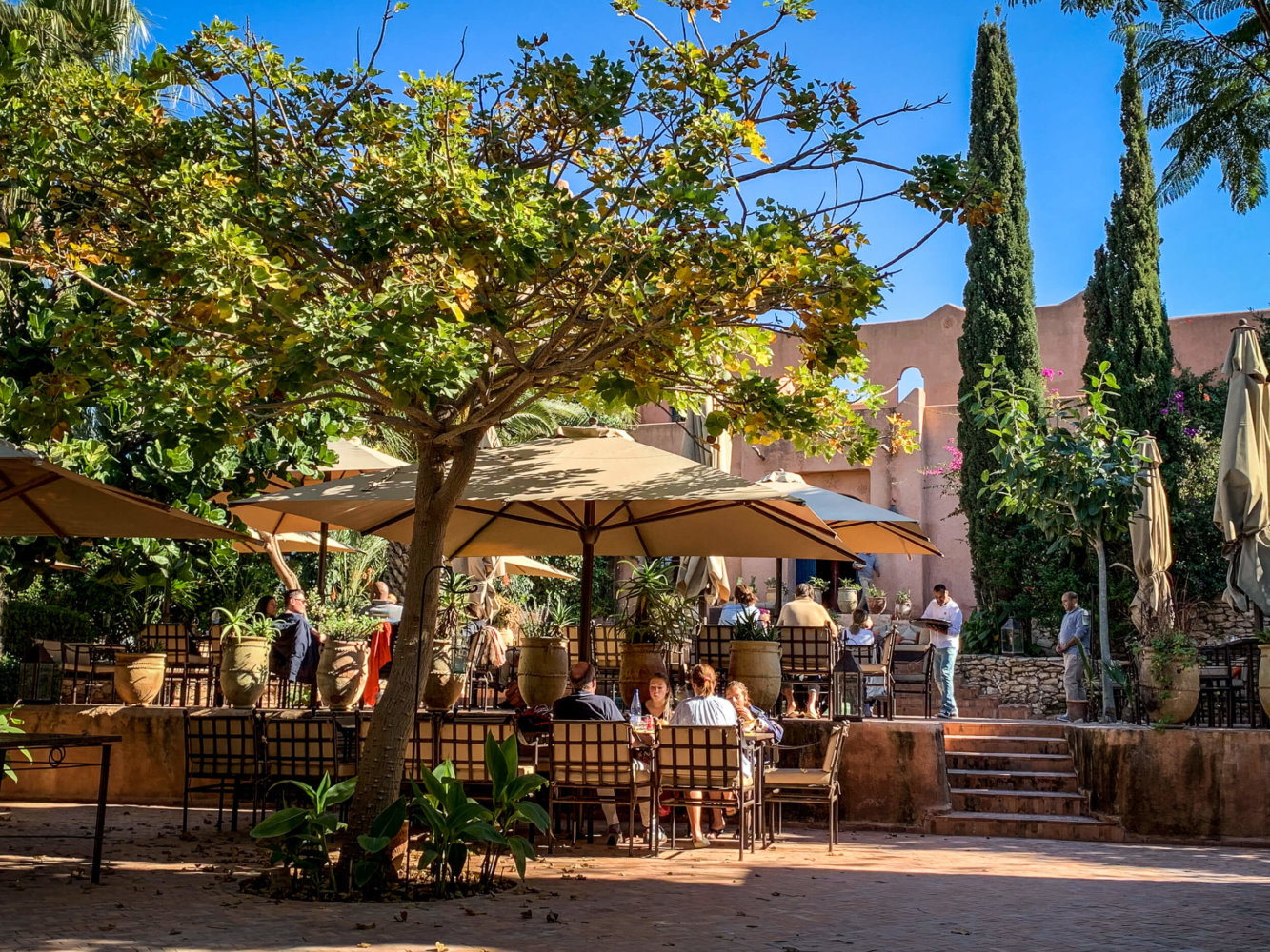 Le Jardin des Douars terrace lunch