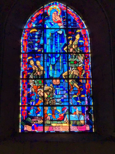 Sainte-Mere-Eglise church window
