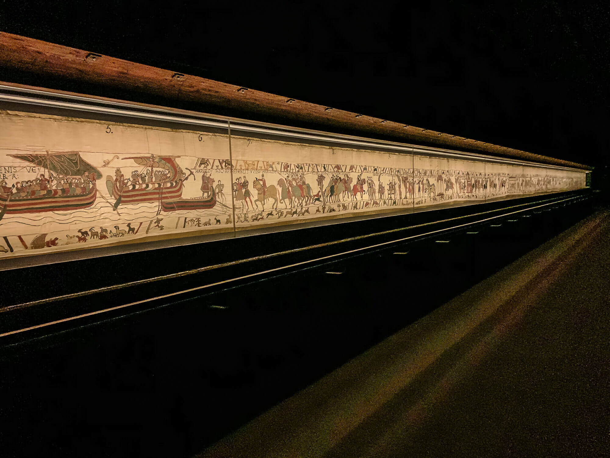 Bayeux Tapestry display