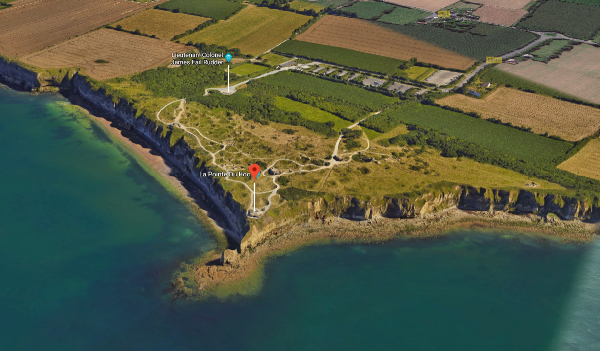 Pointe du Hoc view from the air
