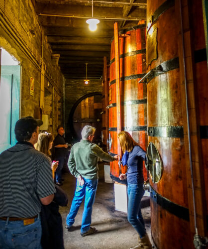 Ana from Exclusive Wine Tours tour of cellar