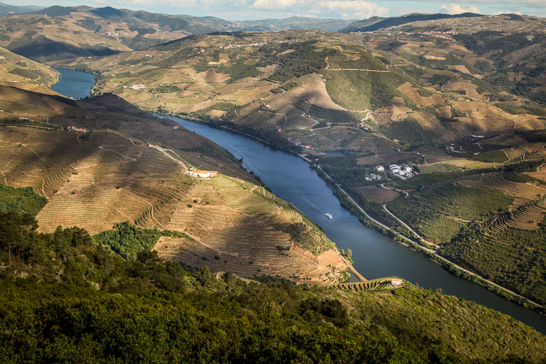 boat on Douro Valley river