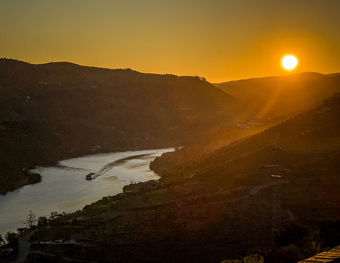 View from Vila Galé Douro sunrise