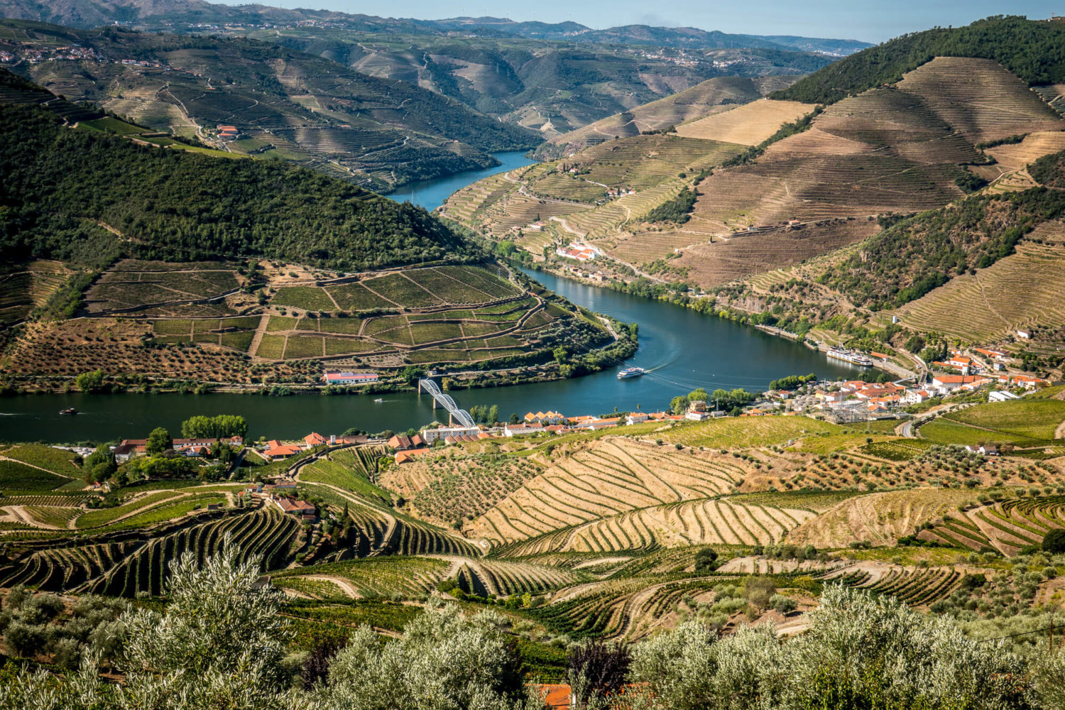 Cruise ship over Douro River