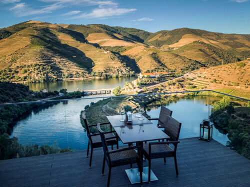 Vila Galé Douro terrace at sunset