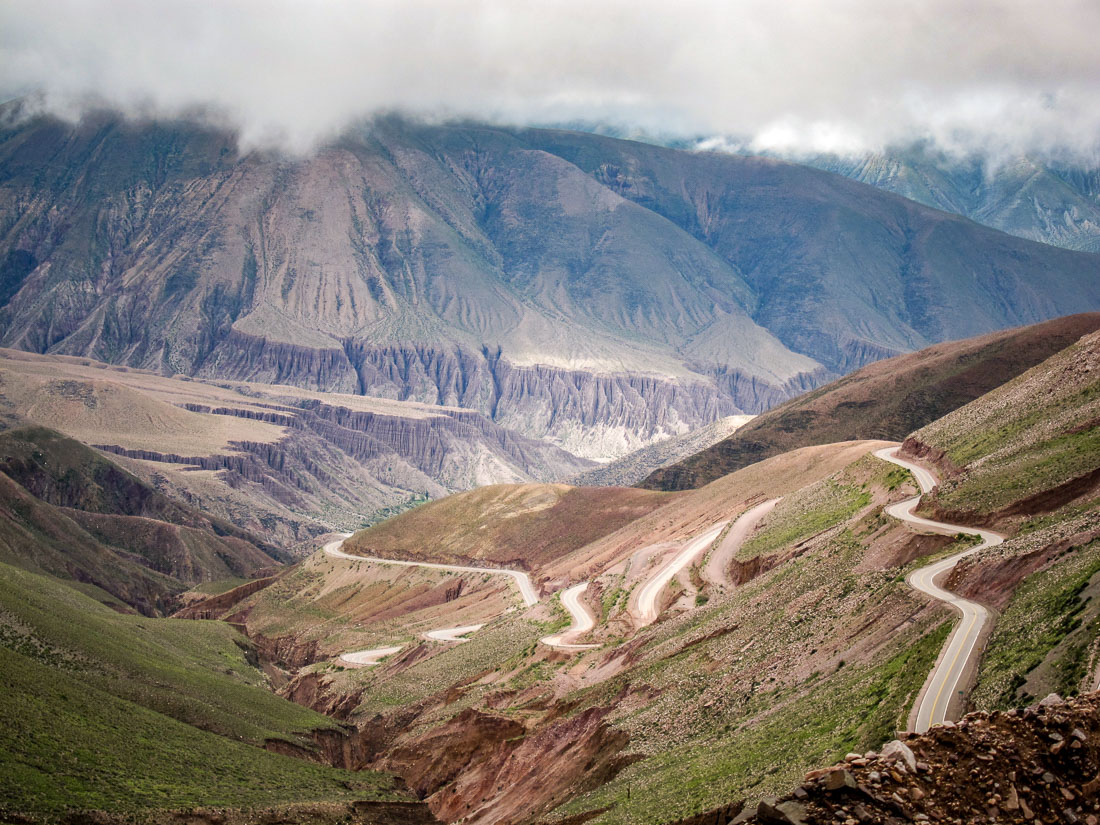 curvy roads Salinas Grandes