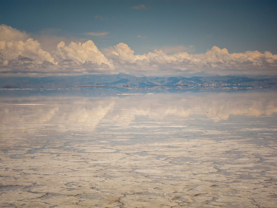 mirror image clouds Salinas Grandes