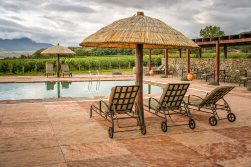 Estancia Colomé Hotel pool chairs