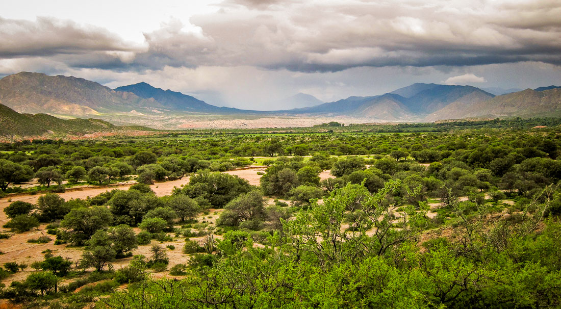 View of valley Estancia Colomé 