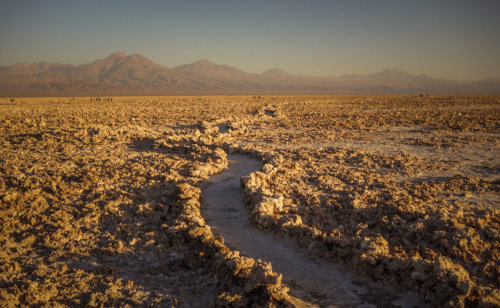Salar de Atacama curving trail