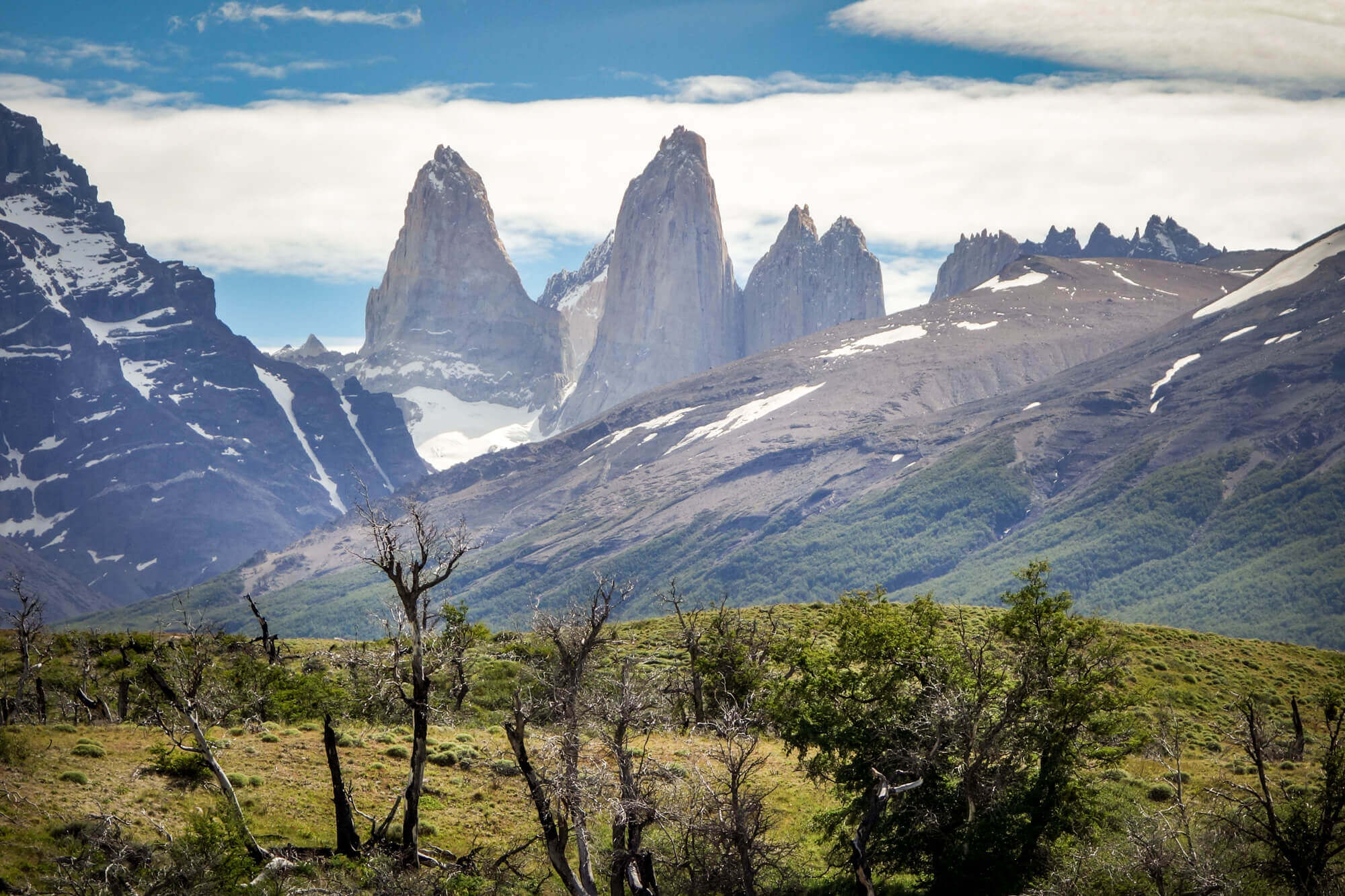 The Torres Patagonia from afar