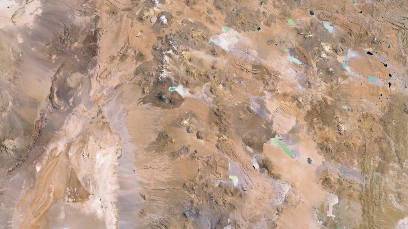Atacama Desert satellite view