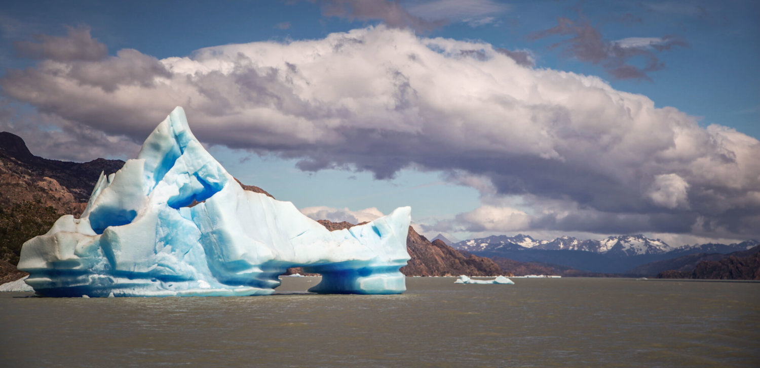 Iceberg on Lago Grey Patagonia